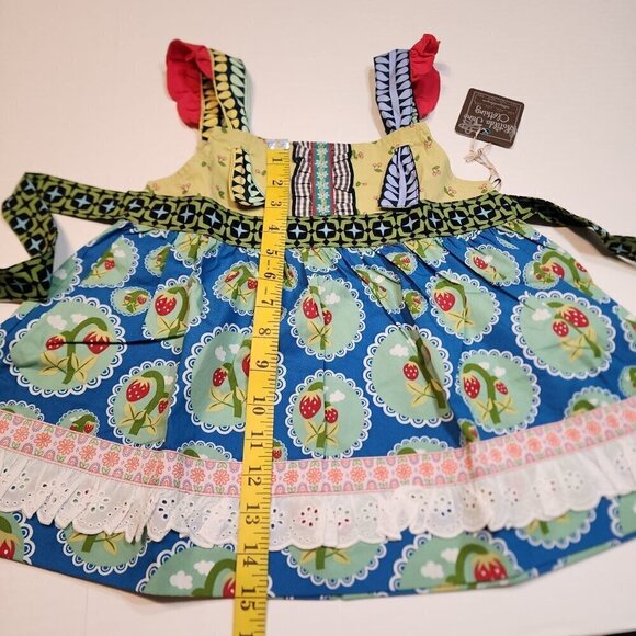 Matilda Jane size 4 Love Bug Strawberry Knot Top Wonderful Parade - Picture 8 of 9